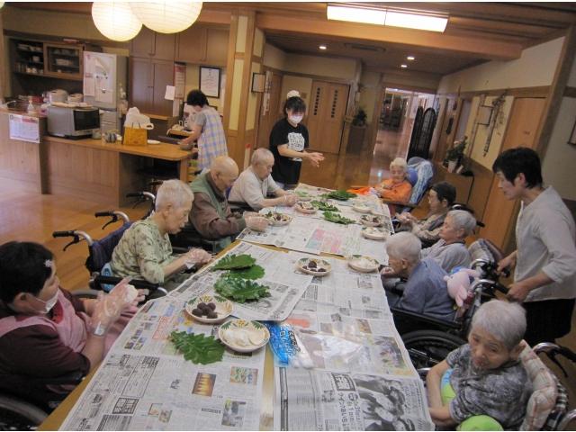 みなさん、はりきって　　くれました