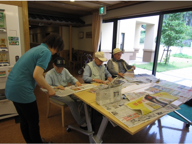 １階の作成の様子