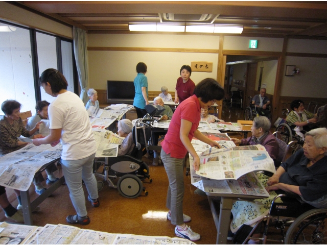 ２階の作成の様子