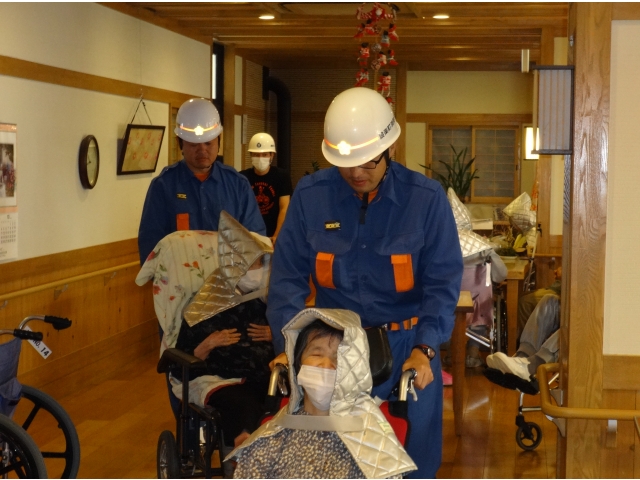 避難訓練の様子