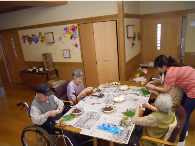 柏餅作りの様子（1）