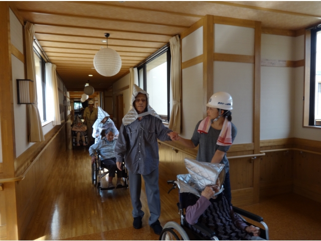 避難訓練の様子