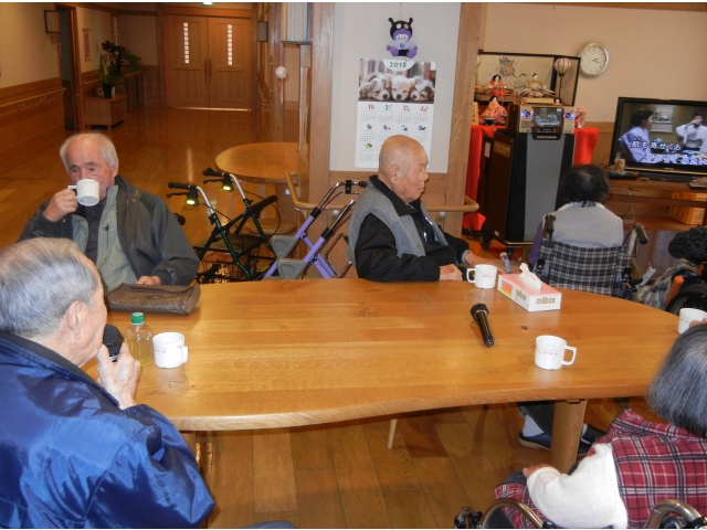 ちょっと、一息つきますか？