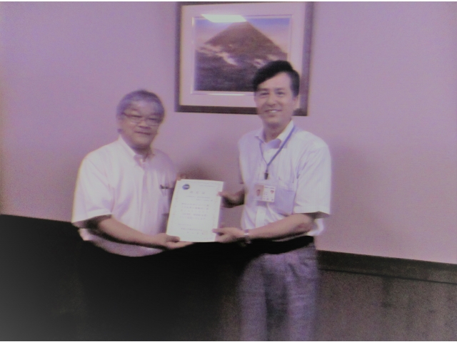 松山所長と記念撮影