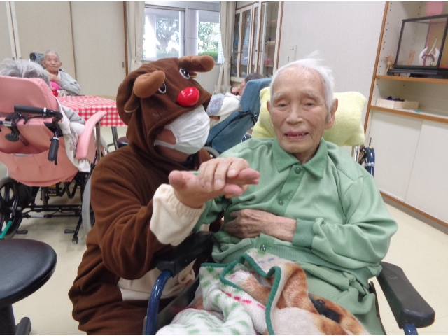 トナカイと2ショット