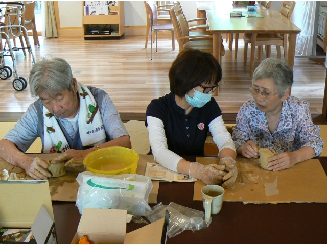 作品作りの様子