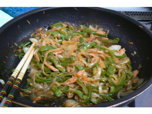 美味しい野菜炒めの完成💛
