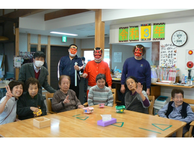 最後は鬼さんと記念撮影☆