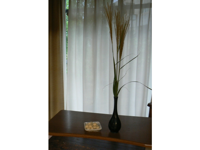 月見団子とすすきをお供えしました☆