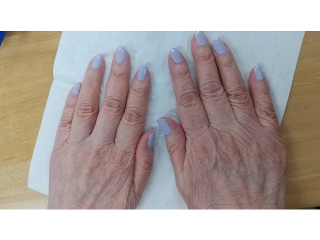 紫がお好きとのことでワンカラ―ネイル🌸