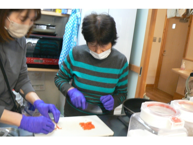 下準備から一緒にお願いしました♪