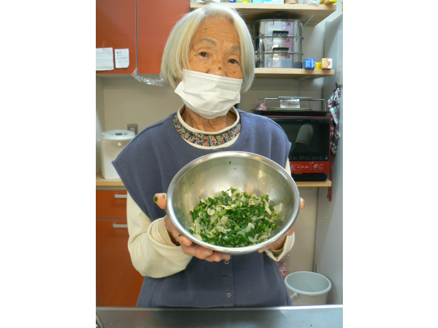 七草を細かく刻んでいただきました✂