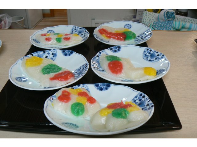 蒸し器で蒸したら完成です！！