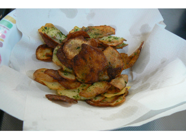 美味しそうなポテトチップスが完成しました☺