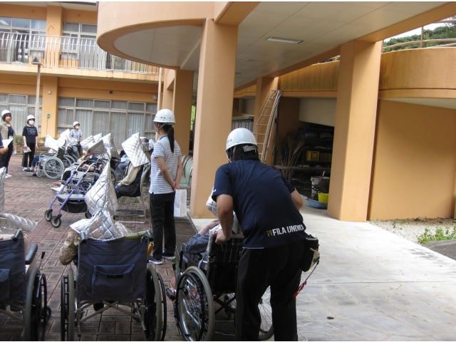 みなさん、無事に避難できました