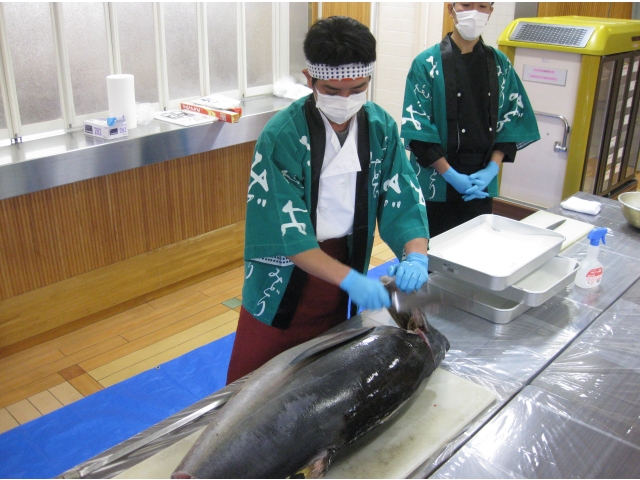 今年のまぐろもでっかいです。