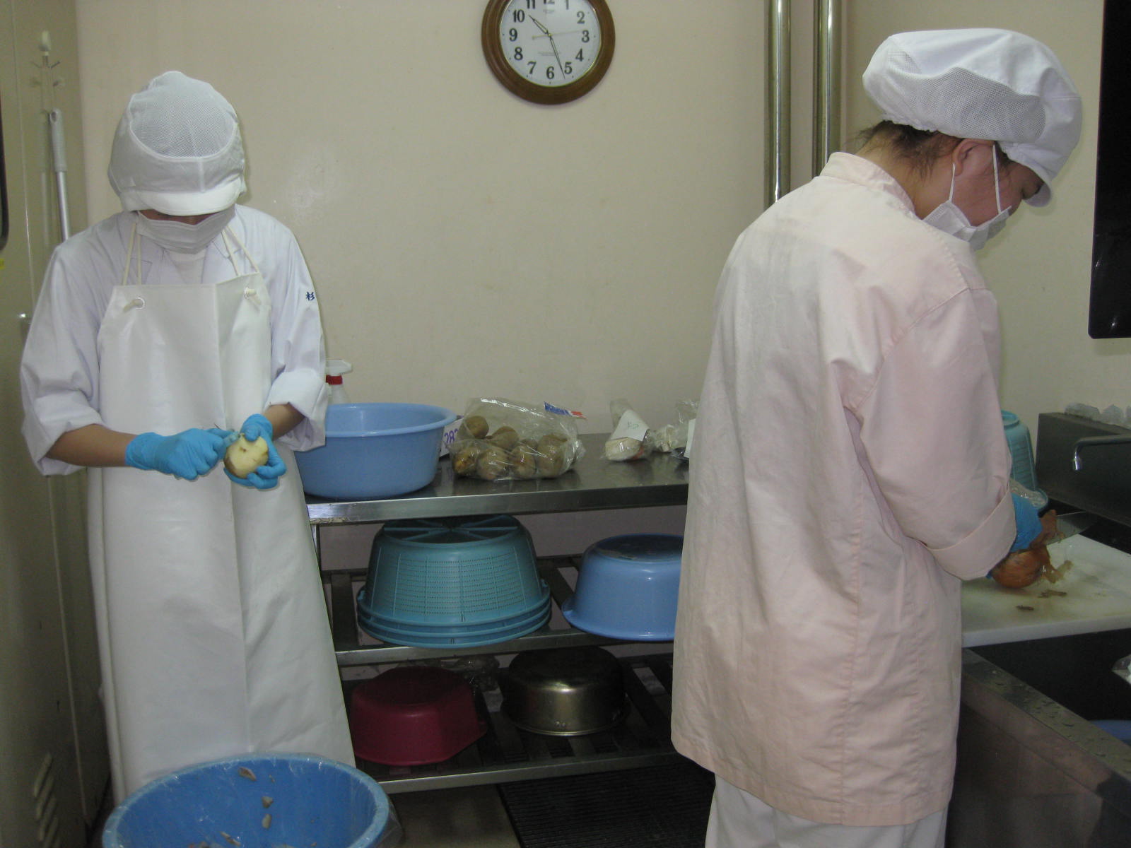 厨房業務の体験