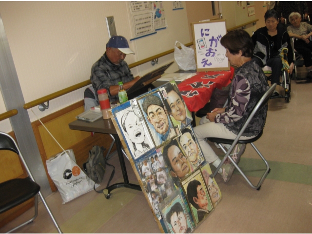 似顔絵の清水さん