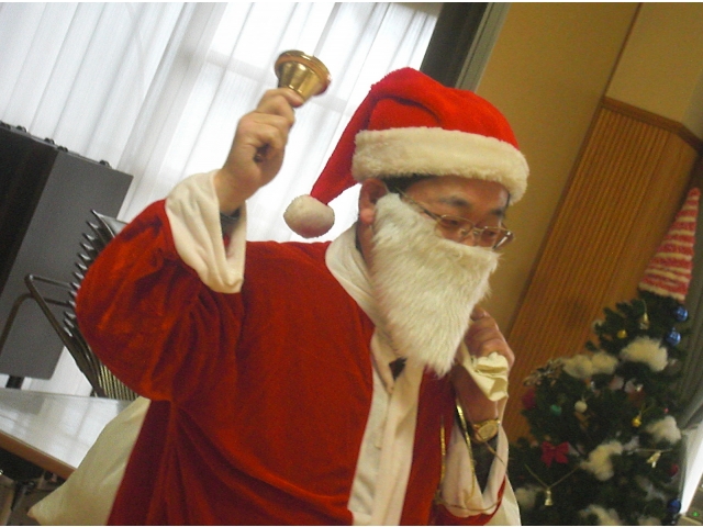 苑長サンタ登場