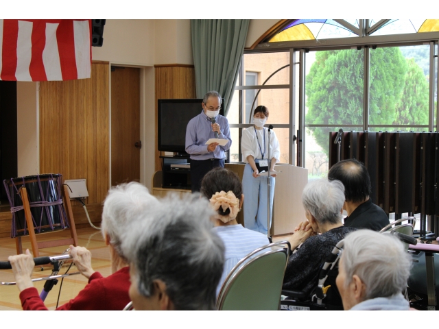 苑長の挨拶から始まりました