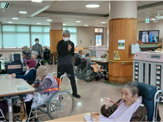 苑長の挨拶で始まりました！