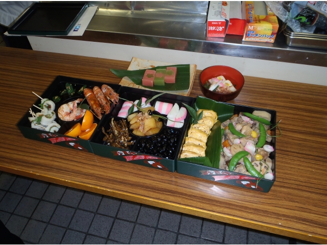 先生が作られたおせち料理