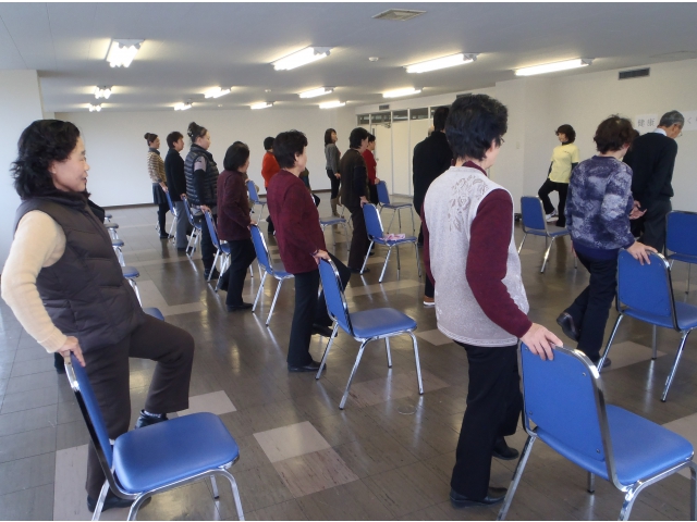 片足立ちで体調チェック