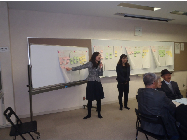 話し合った結果を共有しました