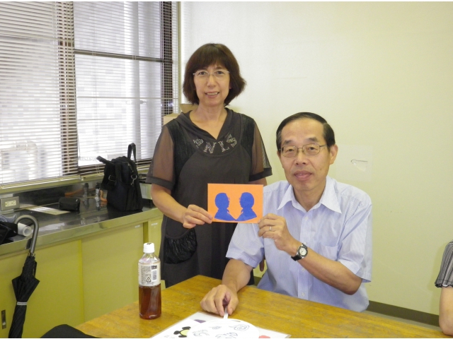 1分～2分で似顔絵もできます（講師作品）