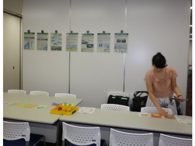 剪紙教室の準備