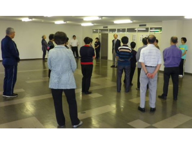 練功十八法教室にて