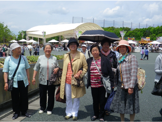 展望塔の近くで