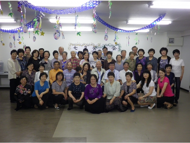 七夕発表会の集合写真
