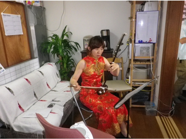 二胡の演奏