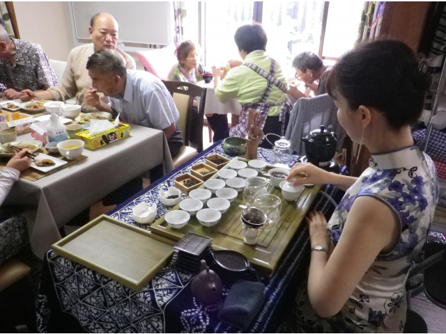 茶芸の披露