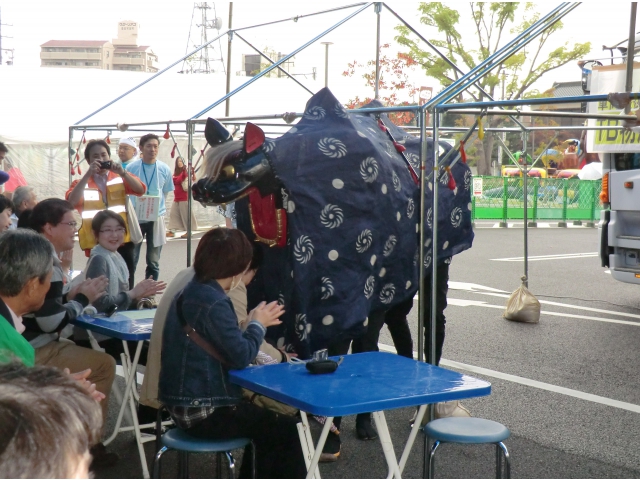 女川町職員の獅子振り