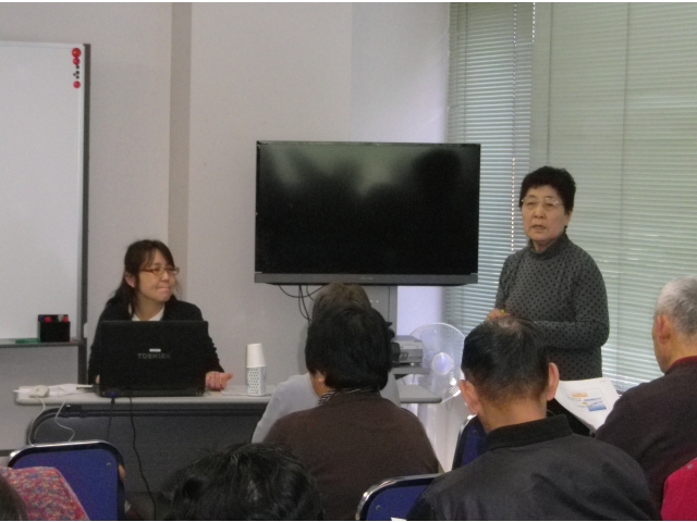 講話内容を通訳します