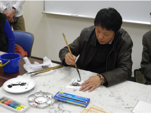 劉悦東講師の水墨画教室
