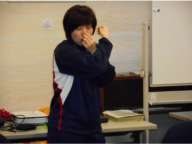 講師から、体操のやり方について具体的な説明がありました