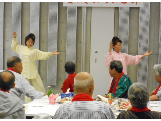 太極拳が披露されました