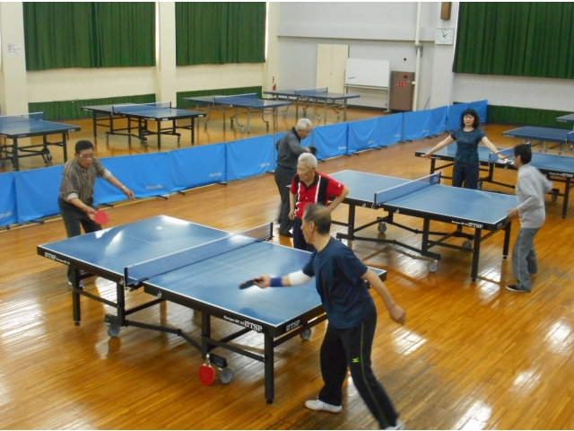 男性チームの試合風景