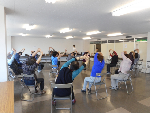 最後に健康体操をしました