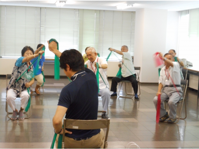 ゴムバンドを利用したトレーニング