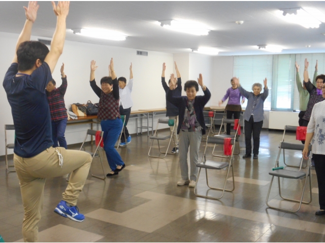 最後に、バランス感覚を鍛えました。