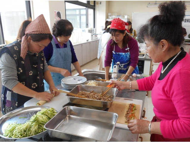 干豆腐を使った料理を作りました。
