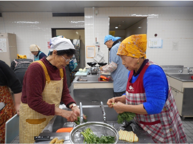 春菊の豚汁を作りました