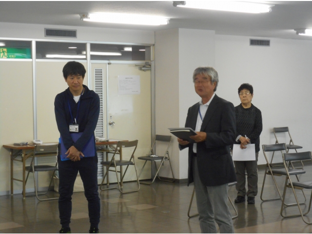 所長から挨拶と講師の紹介がありました。