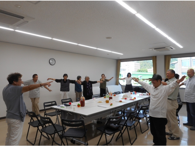 リラックス体操をしました。