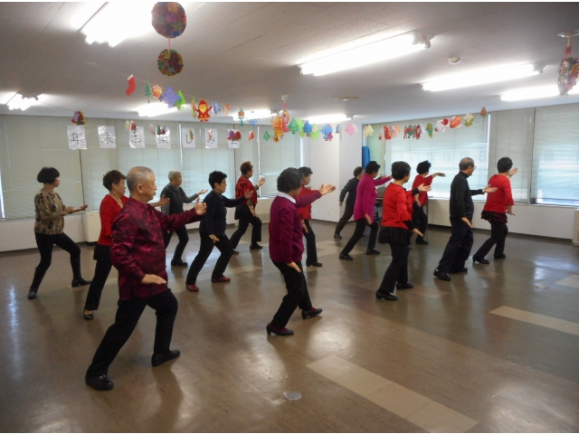 太極拳教室の皆さん