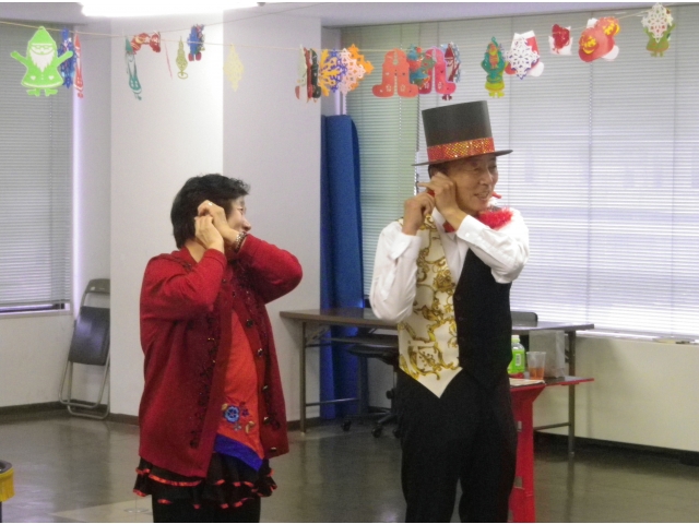 マジックショーを楽しみました。